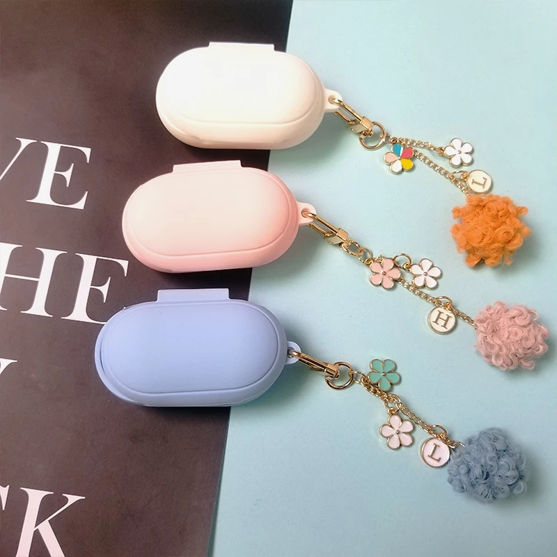 Милый корейский силиконовый чехол с цветочным рисунком для samsung galaxy buds plus