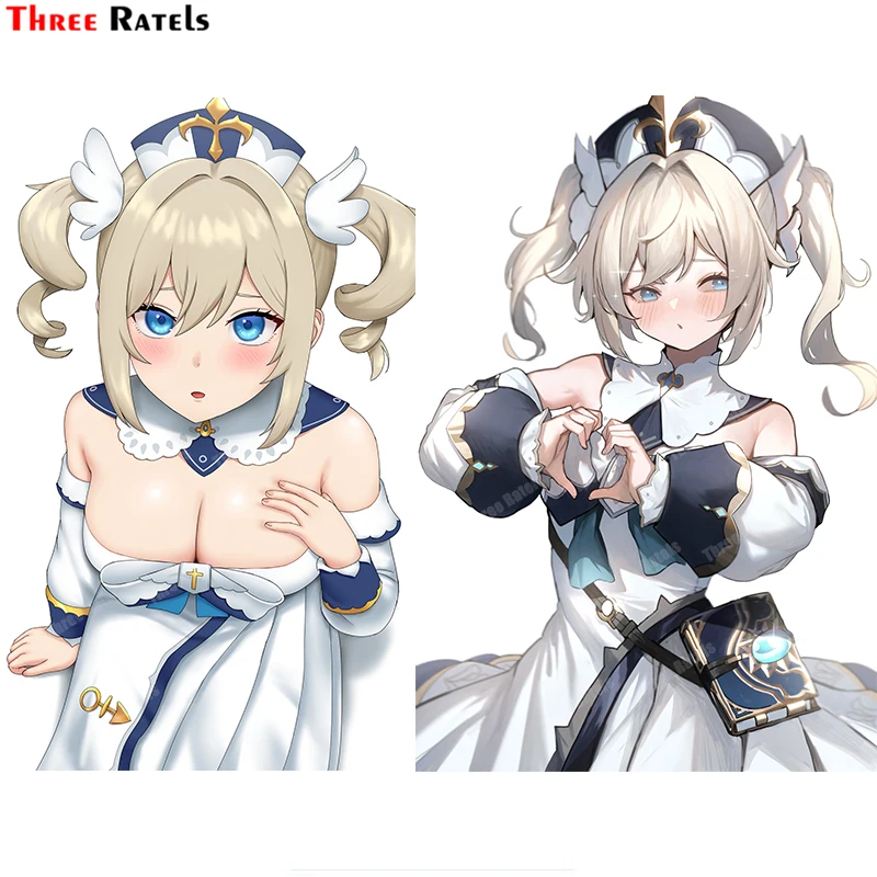 

Three Ratels A522 Аниме игра наклейка Барбара геншин Импакт для Passat B6 окклюзия царапина DIY виниловый материал декор наклейка