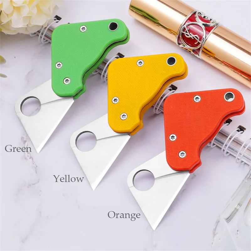 

Mini Folding Knife Self-defense Mini Portable Knife High Hardness Pocket Knife Wilderness Survival Feather Knife