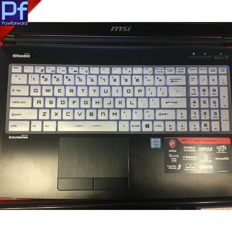 Защитный чехол для клавиатуры ноутбука MSI GT76 GE73 GL73 GE75 GP75 GL75 GF62 GV62 GF72 GL63 GF75 Gaming 17 3