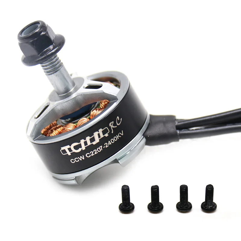 RC части 2 шт двигатель FPV 2207 2400KV 3 5S бесщеточный черный синий мульти ротора для
