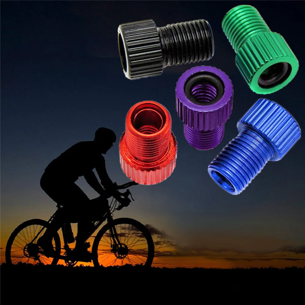 5 шт. алюминиевый сплав колпачки адаптера для велосипедного клапана воздушный
