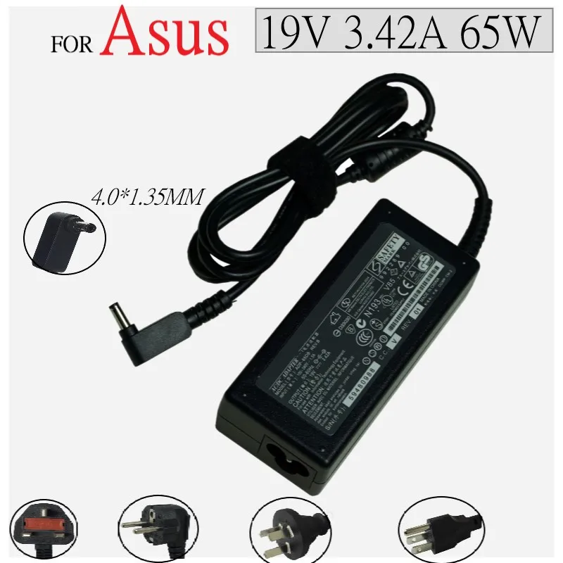

19V 3.42A 65W 4.0*1.35 power Charger Laptop adapter For Asus Zenbook UX32VD UX305CA ux31a x201e ux305f s200e ADP-65DW