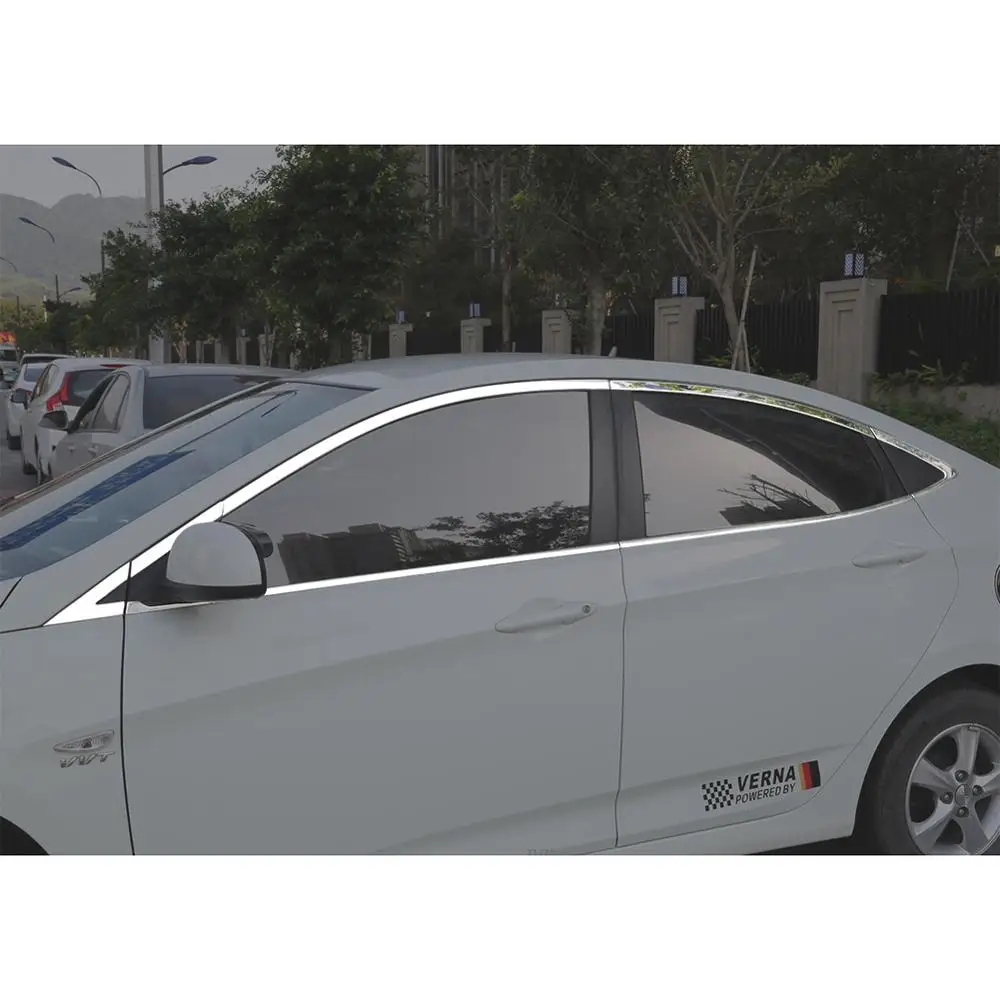22 шт./компл. накладка на окна отделка кузова хром для Hyundai Solaris аксессуары