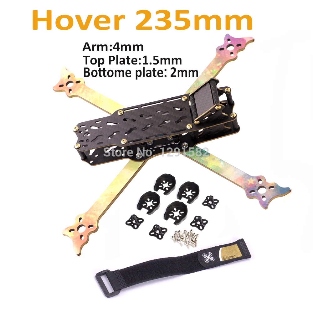Hover 5 дюймов 235 мм FPV рама для фристайла с 4 arm гоночный Дрон Квадрокоптер рамка