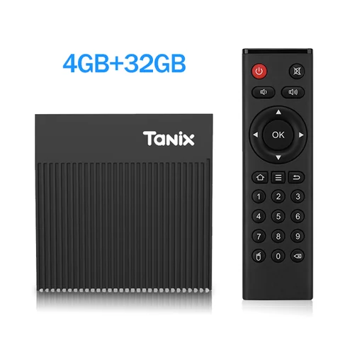 ТВ-приставка Tanix X4, Android 11,0, Amlogic S905X4 AV1, 4 + 32/64 ГБ, 2,4 ГГц