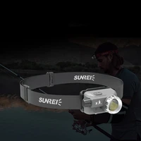 outdoor headlight adjustable focus usb rechargeable waterproof running sensor stepless dimming night fishing light