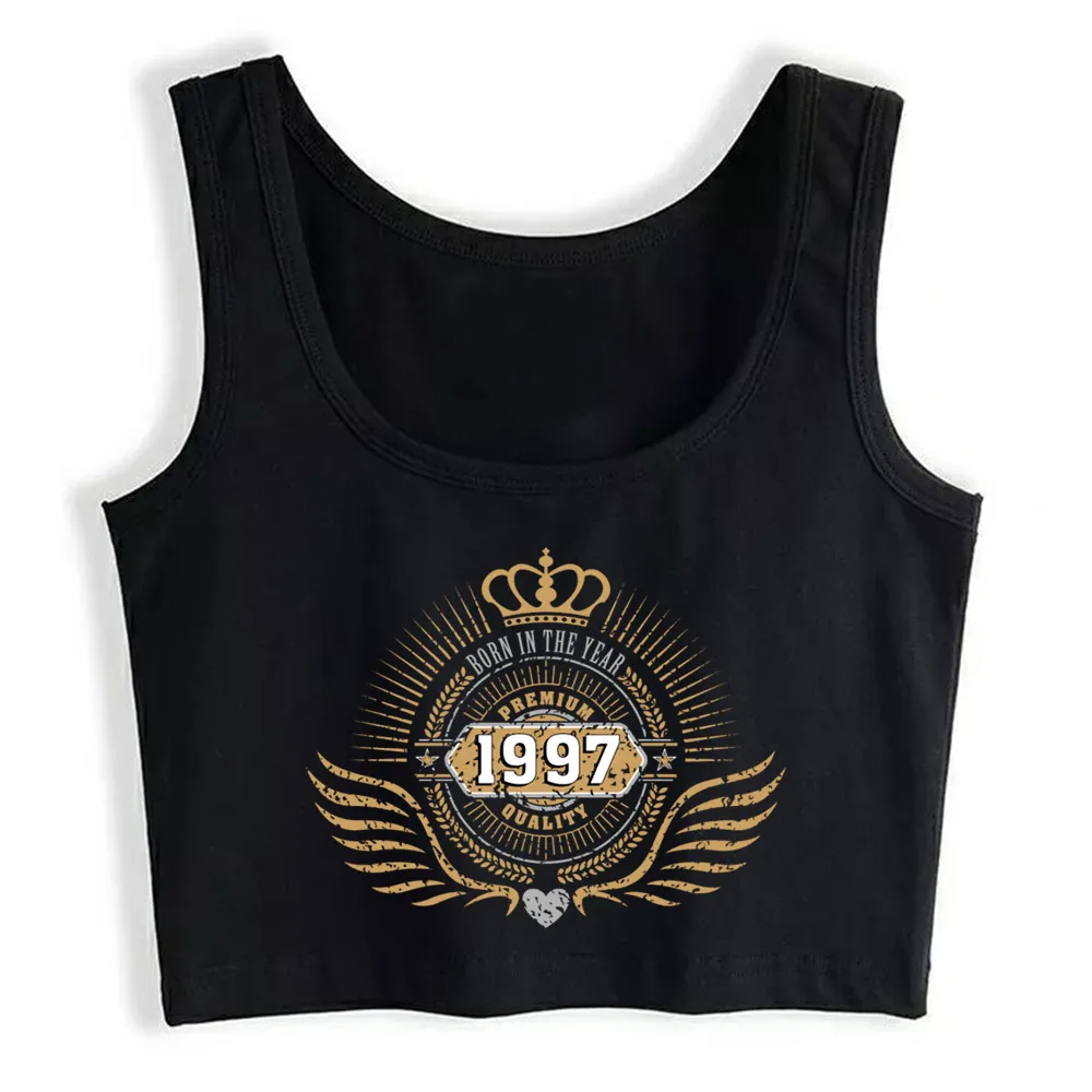 

Crop Top Women Born In 1997 Harajuku Tank Top Women Print Women Clothes
