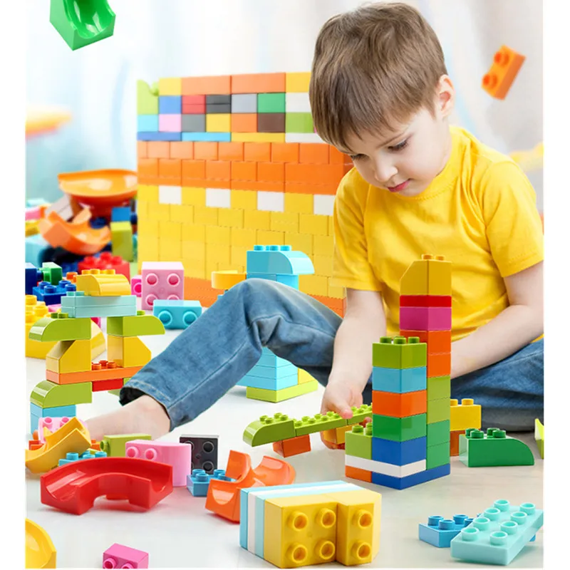500g Marble Race Run Large Basic Building Blocks Complementary Parts for Wall Desk Compatible Particles Children Toys | Игрушки и хобби