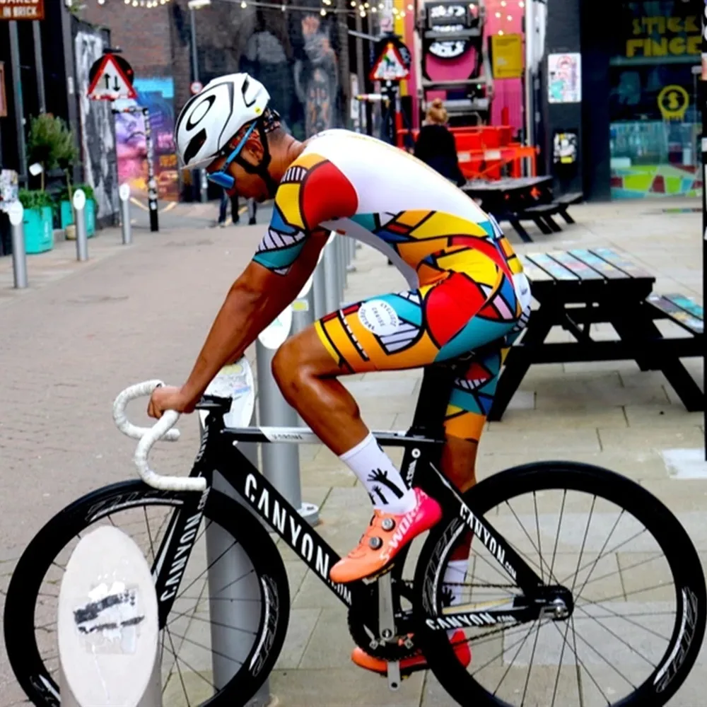 

Chaise Men skinsuit Triathlon suits summer Cycle Clothes road bicycle jumpsuit ropa de ciclismo mtb team kit 2021sports clothing