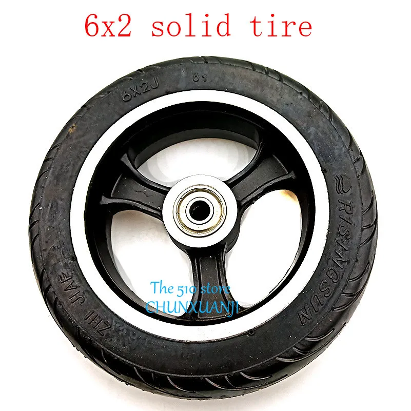 Размер 6x2 твердая шина с комплектом втулок 6-дюймовая для скутера электрического