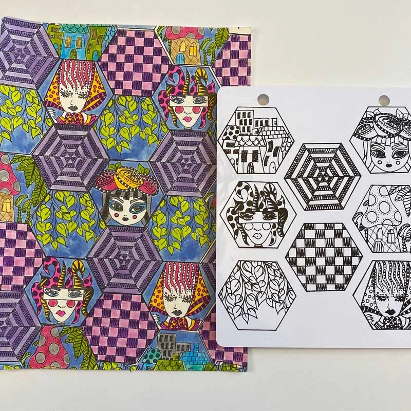 Новинка 2021 прозрачные штампы Hexies с изображением лиц Листьев домов спутанных