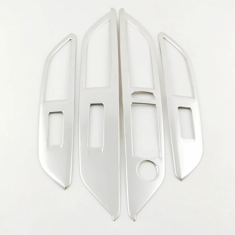 Аксессуары для Peugeot 3008 GT 2017-2021 нержавеющая серебристая крышка переключателя окна