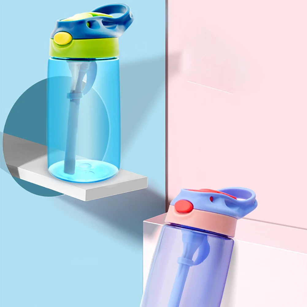 

Portable Container Baby Feeding School Handle Children Cup Leak Proof With Straw Drinkware Home Water Bottle Lightweight Travel