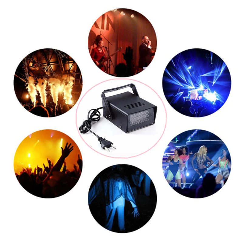 Стробоскоп светодиодный 3 Вт 24 светодиода 220 В/110 В | Лампы и освещение