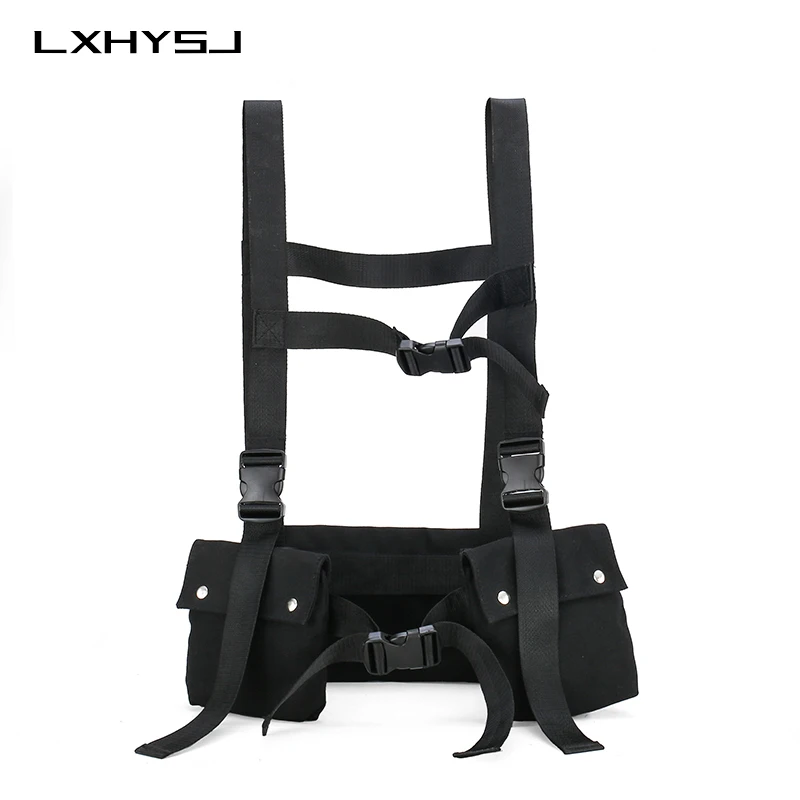 Женская уличная одежда в стиле хип хоп тактический жилет с множеством карманов