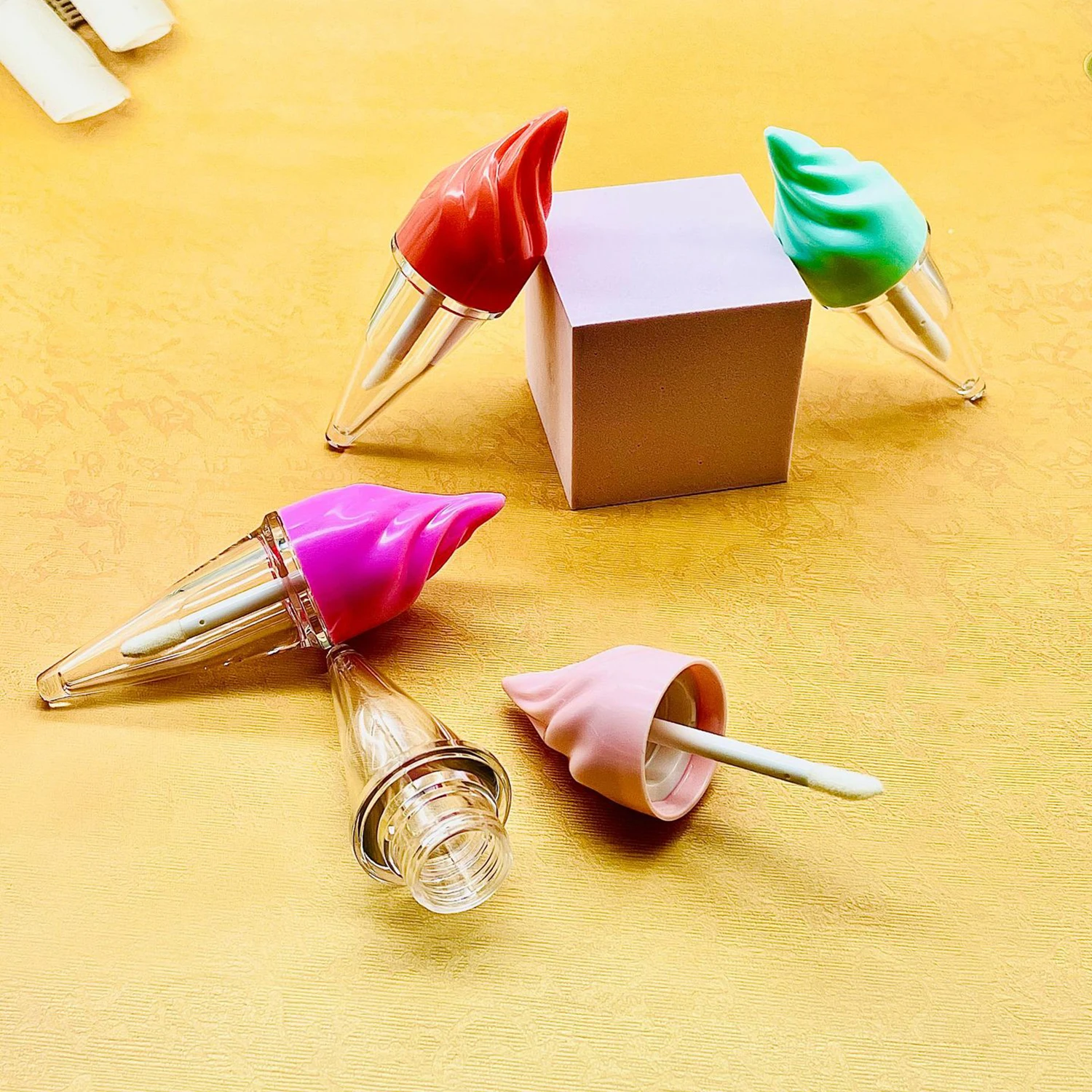 5 шт косметика парфюмерия диспенсер мл мороженое в форме конуса пустой Пластик