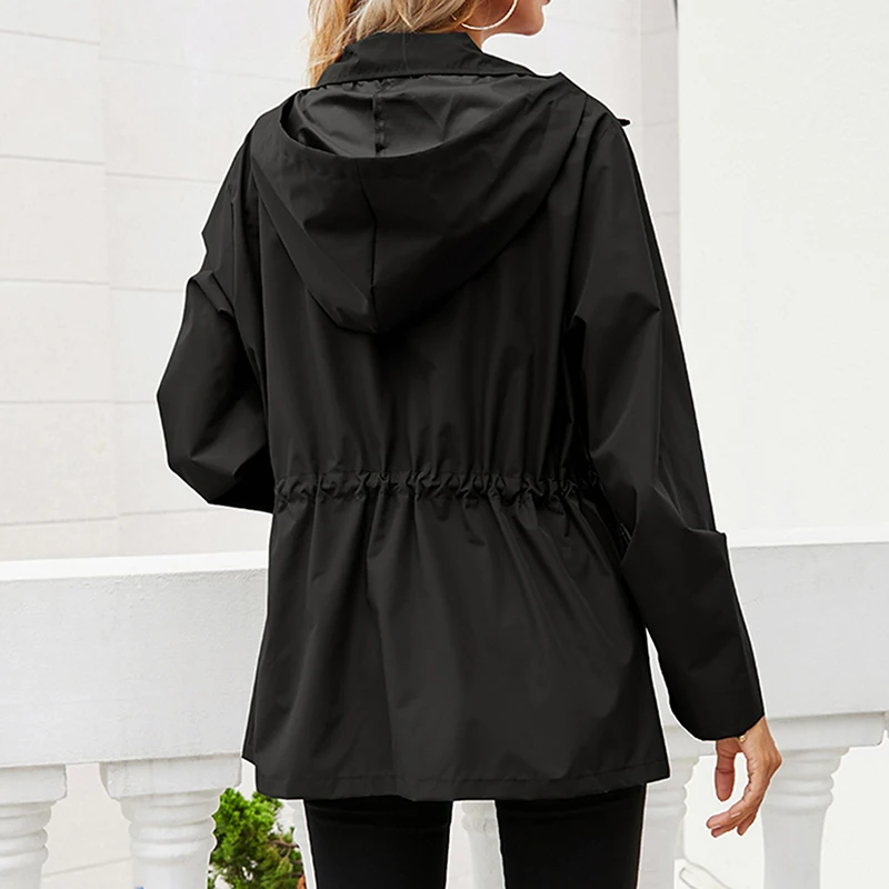 

Women Raincoat Transition Jacket Sunset Long 2021 Autumn Winter Rain Coat Hiking Jacket Outdoor Camping Jacket Overcoat Fashion