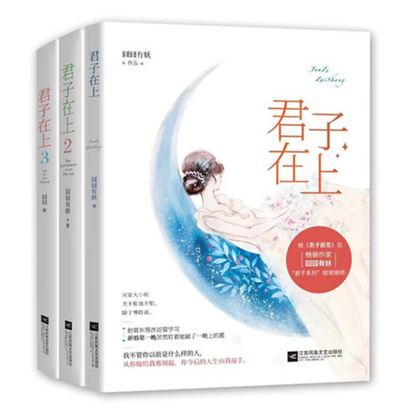 3 книги/набор Jun Zi Zai Shang от Jiong You Yao Youth campus literature Novels Fiction Book|Романы| |