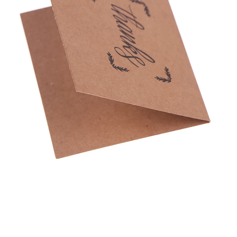 18 шт спасибо поздравительная открытка крафт бумага конверты печать стикер