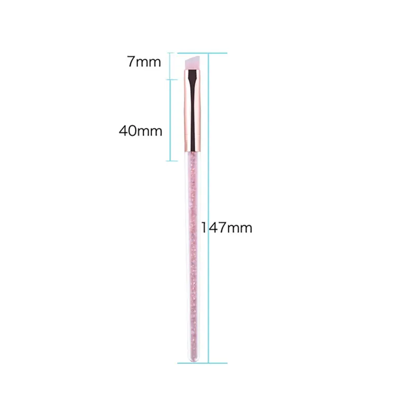 1 шт. угловая кисть для бровей нейлоновая волос Кисть макияжа глаз жидкая