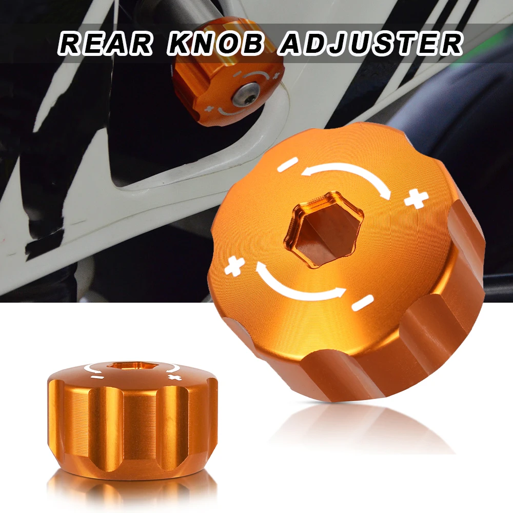 

For 950 990 Adventure ADV S R 2009-2012 2011 Motorcycle Rear Shock Absorber Knob Adjuster Bolt Screw Aluminum Accessories