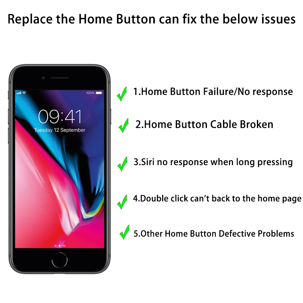 Высококачественный гибкий кабель для iPhone 6 6S Plus с полной кнопкой возврата