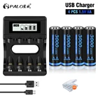 Литий-ионные аккумуляторы AA 1,5 в, 1,5 МВтч, литиевые аккумуляторы AA 1,5 В и зарядное устройство с ЖК-дисплеем для литий-ионных аккумуляторов в aa aaa