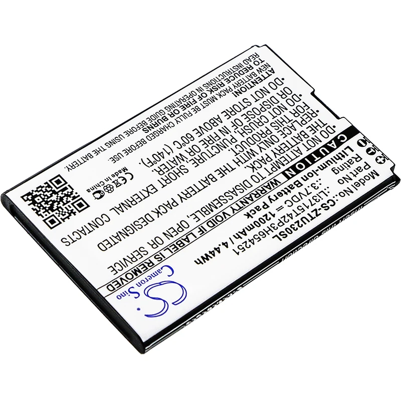 Аккумулятор Cameron Sino 1200 мАч для ZTE AC33 MF30 A6 Wi Fi роутера MF60 MF61 MF62 MF65 B Mobile BT001W