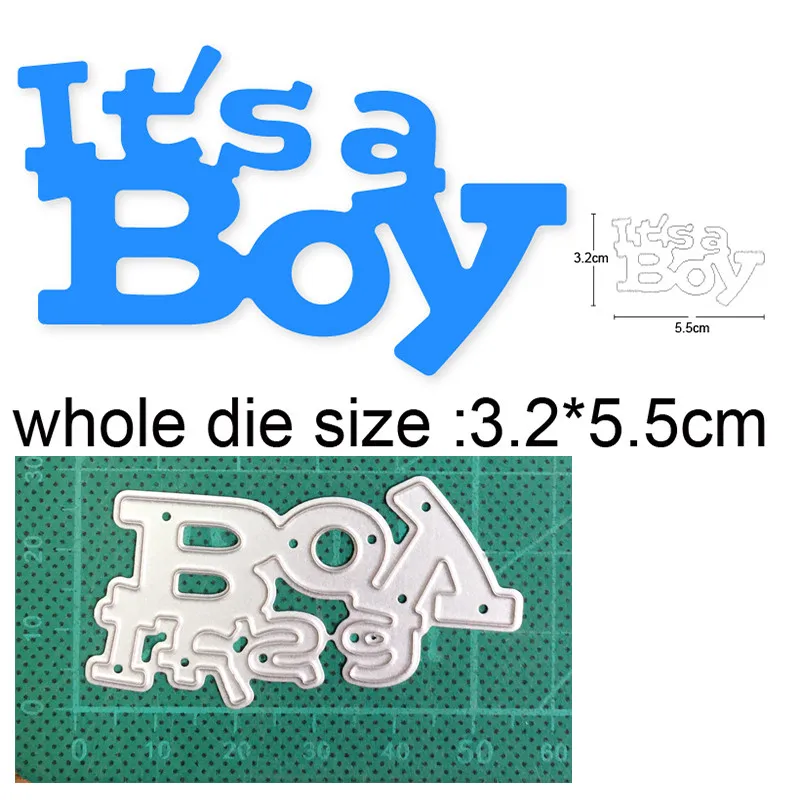 

Craft dies metal cutting dies cut die mold It's a Boy It's a Girl Scrapbooking paper craft knife mould blade punch stencils dies