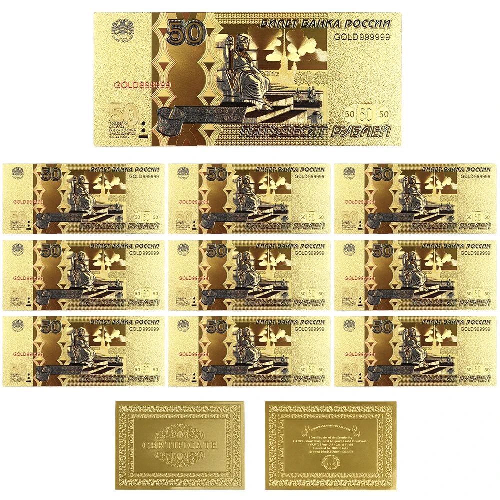 style 2 10 шт./лот новые продукты Цвет Российская банкнота АРК банкнот 100 рублей банкнот в центре сообщений в течение 24k Gold Бумага деньги для коллекции - Цвет: style 2
