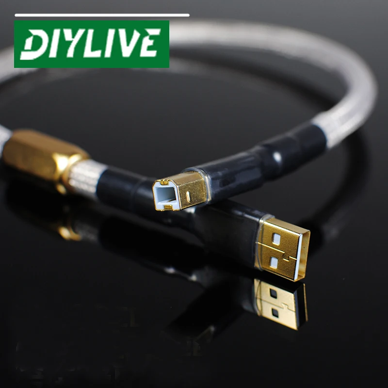 DIYLIVE UK QED Фирменная версия Посеребренная 4-ядерная сигнальная линия звуковая