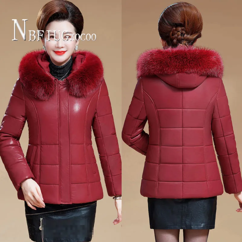 

Куртка из искусственной кожи, Повседневная Свободная верхняя одежда, уличное пальто на молнии с капюшоном