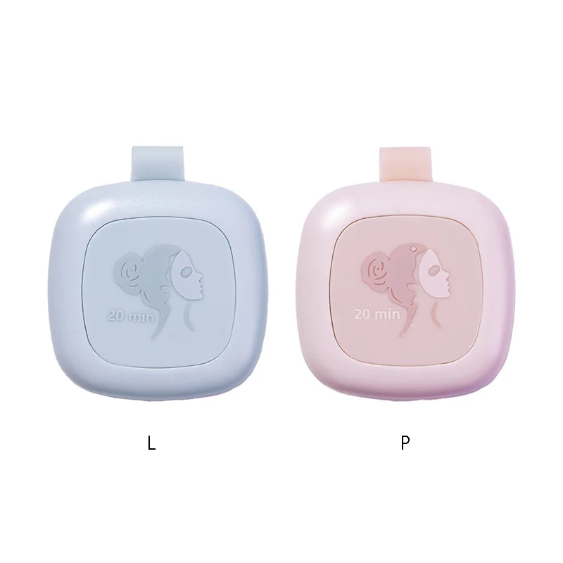 

High quality Pink Blue Beauty Timer Multifunctional 20 Minutes Kitchen Bath Bathe Eyelid Mask Timers 2021 summer new decorate