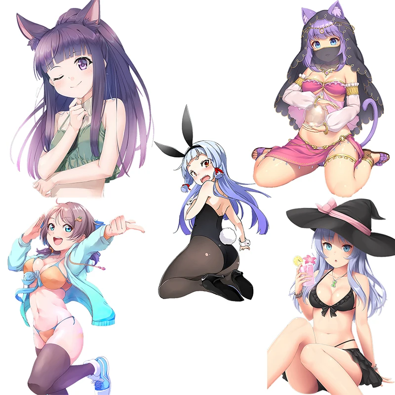 

Милые Бикини Three Ratels CDM365 для девушек, аниме наклейки на машину для мотоцикла, багажа, ноутбука, холодильника, скейтборда, наклейки