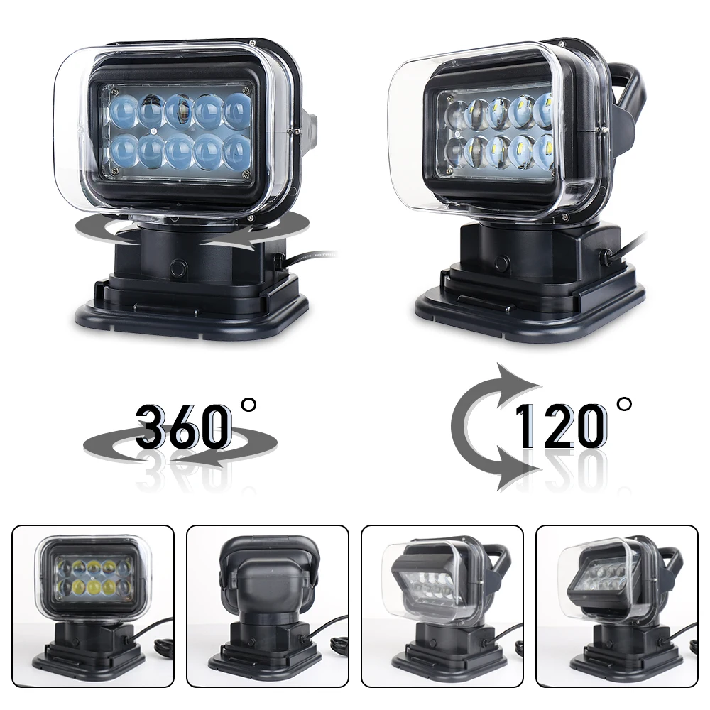 7 дюймов 50 Вт Светодиодная лампа с дистанционным управлением Управление