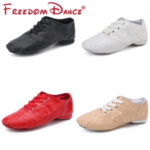 2022 танцевальные кроссовки из натуральной кожи для женщин и мужчин; Мягкая дышащая Спортивная обувь для джазовых танцев; Балетки для занятий йогой; Спортивная обувь для занятий спортом; 31-45