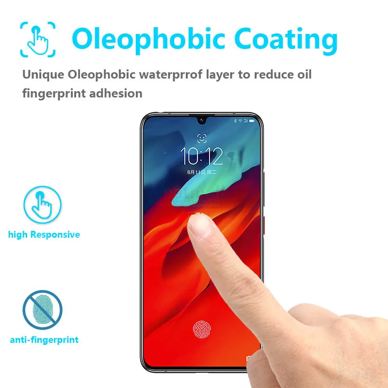 Закаленное стекло с полным покрытием для Lenovo Z6 lite 2 шт.|Защитные стёкла и плёнки