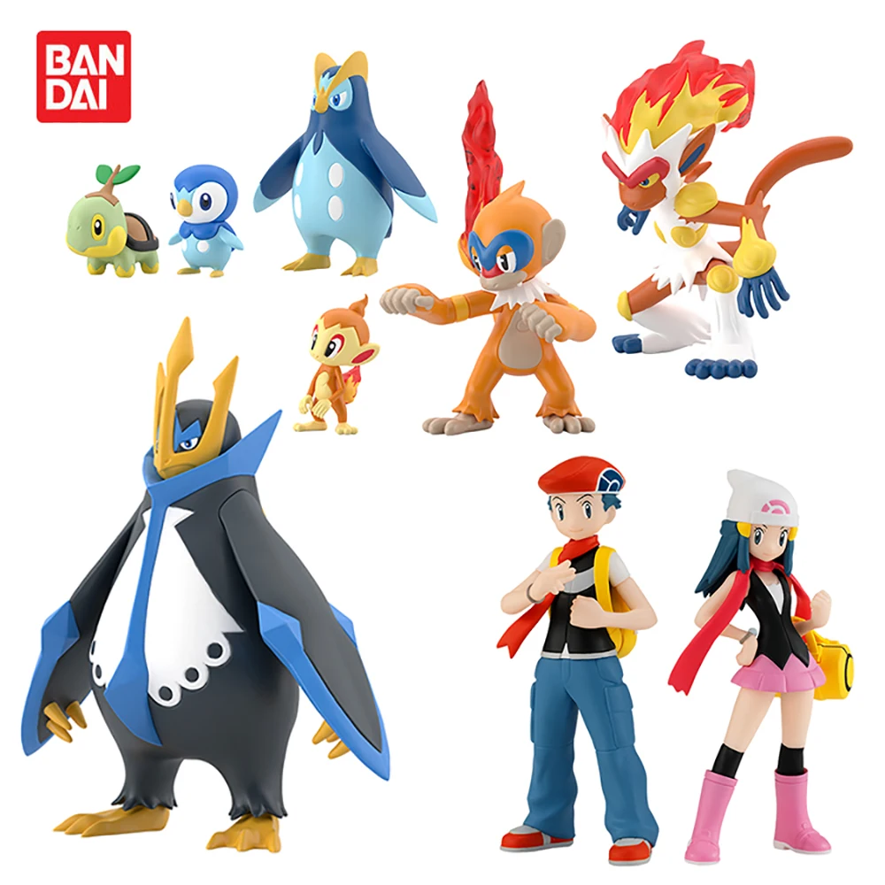 Bandai оригинальный Покемон масштаб мир 1/20 серия Sinnoh набор рассвет Piplup Infernape