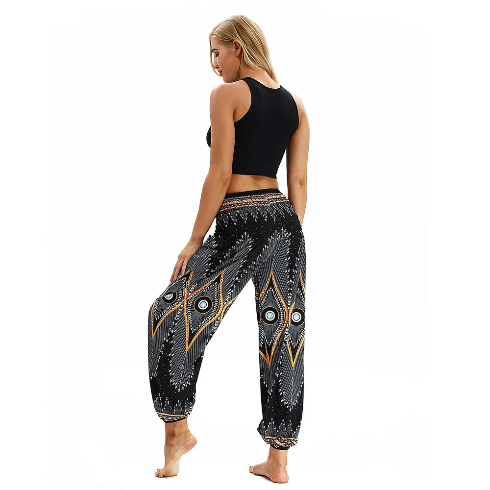 

Sexy High Waist Sport Leggings Men Women Casual Loose Hippy Trousers Baggy Boho Aladdin Harem Pants Squat Proof Pants