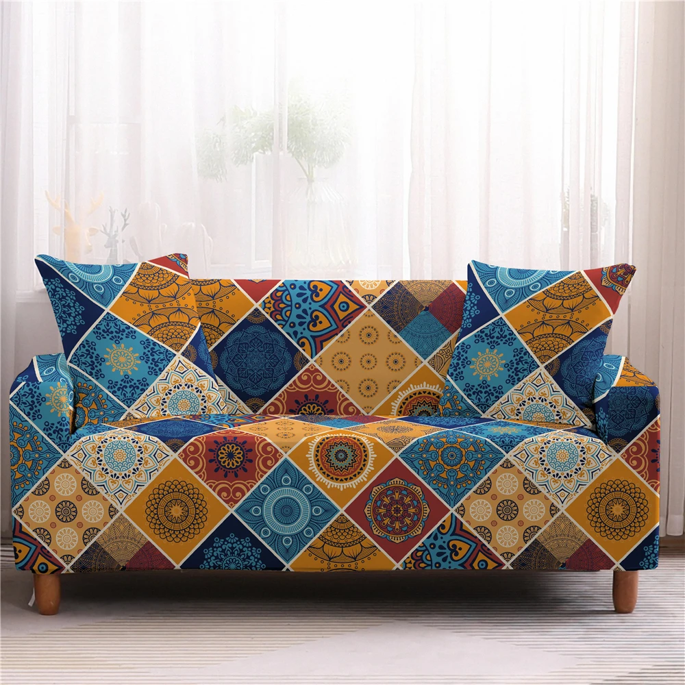 

Bohemia Slipcovers Sofa Cover Mandala Pattern Sofa covers Sofa Towel Living Room Furniture Protective Armchair Couches Sofa