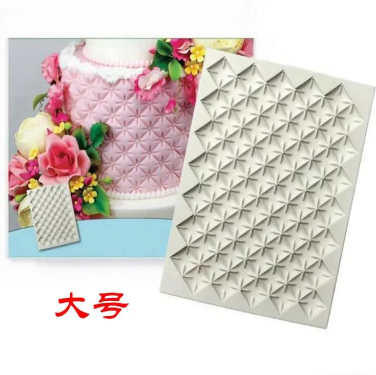 

Luyou 1pc Knitting lace silicone cake mold fondant lace mold Birthday cake decorating tools chocolate gumpaste mold FM1903