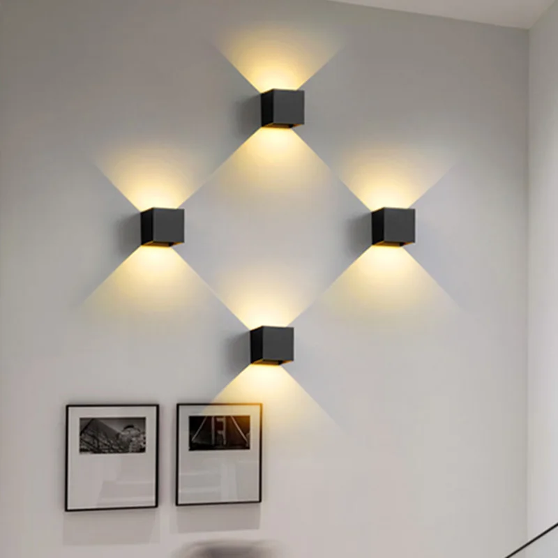

LED Wall Sconce 5W Modern Wall Lamps Black Up Down Wall Mount Lights Mini Metal for Living Room Bedroom Hallway Decor Warm White