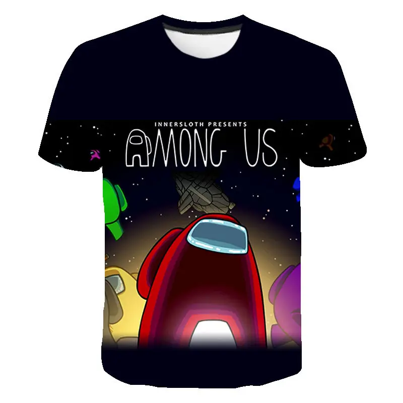 

3D Summer Printed T Shirts Game Among Us Casual Men Women Children Fashion Short Sleeve Boy Girl Kids Short Sleeve Cool Tops