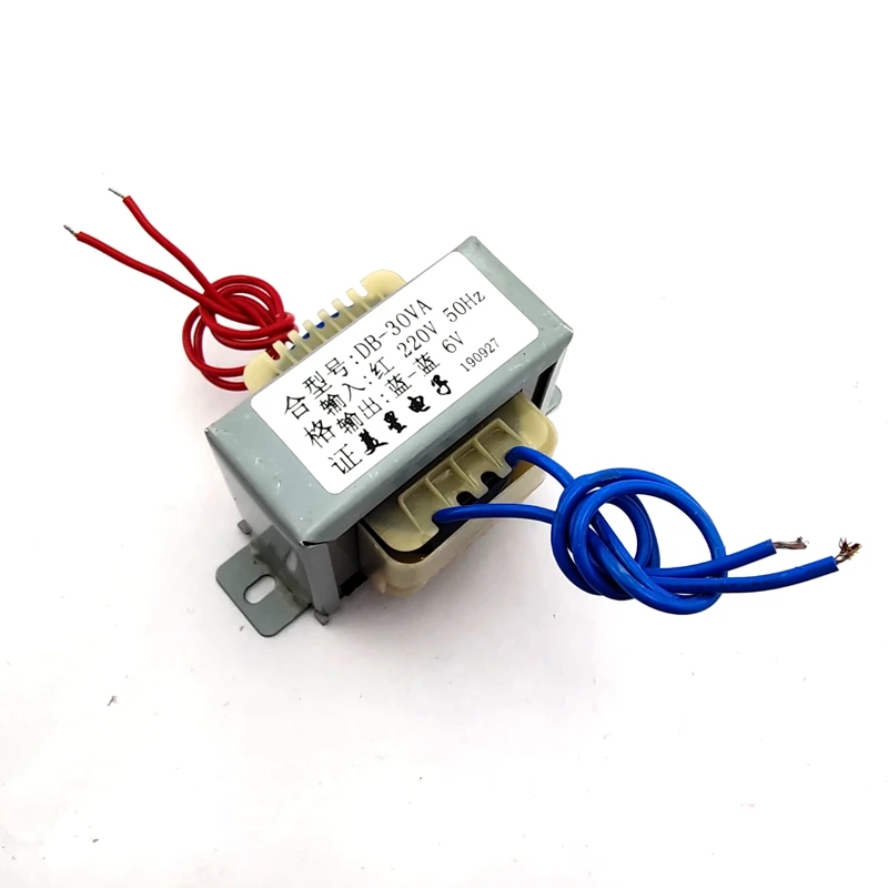 EI66* 28 силовой трансформатор DB-30VA 30 Вт 220 до 6В 5A переменного тока 6V трансформатор переменного тока