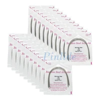 100pcs dental orthodontic natural form round arch wire super elastic stainless steel 020 upperlower 10packs