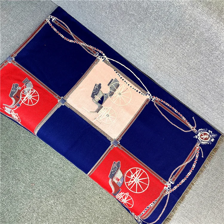 

2020 Winter Women Cashmere Scarf Fashion Carriage Scarves Patchwork Lady Design Warm Pashmina Blanket Femal Shawls Thick Foulard