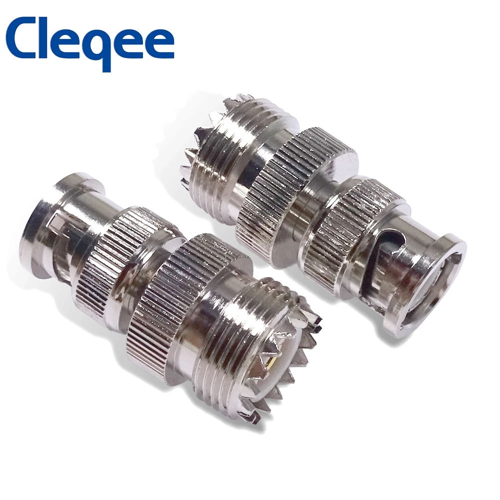 Cleqee 1 шт. BNC штекер к SO239 UHF Female PL-259 Jack RF коаксиальный адаптер Кабельный разъем C20066 |