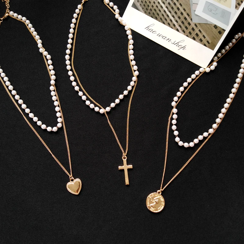 Ожерелье женское модное ожерелье в форме сердца с подвеской виде морских звезд и