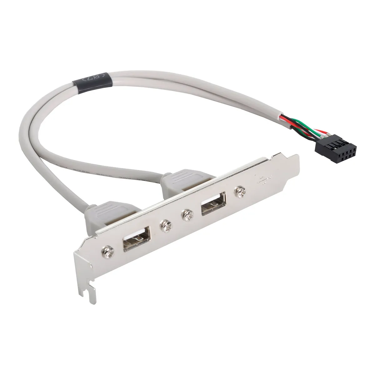 Кабель с 2 портами USB2.0 материнская плата задняя панель расширительный Кронштейн